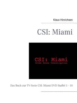 cover image of CSI--Miami